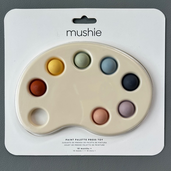 Mushie Paint Palette Press Toy - Picture 1 of 5